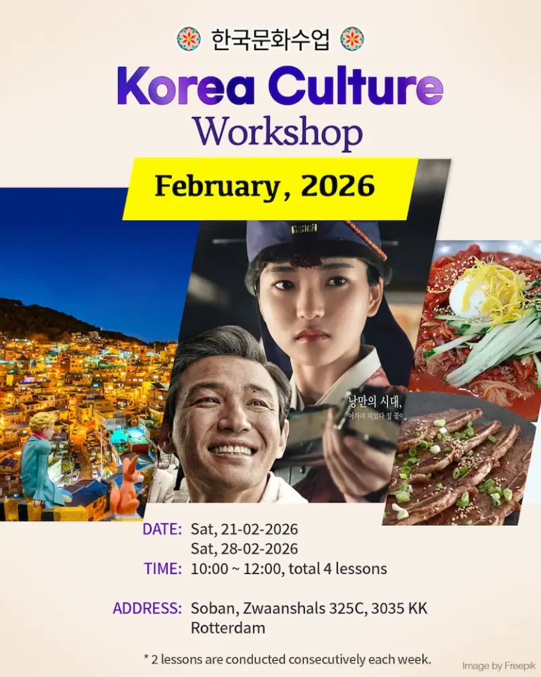 Comprehensive Korean culture workshop covering everything from traditional food to modern K-dramas.